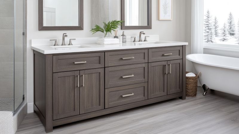 Modern Vanity with Double Sinks