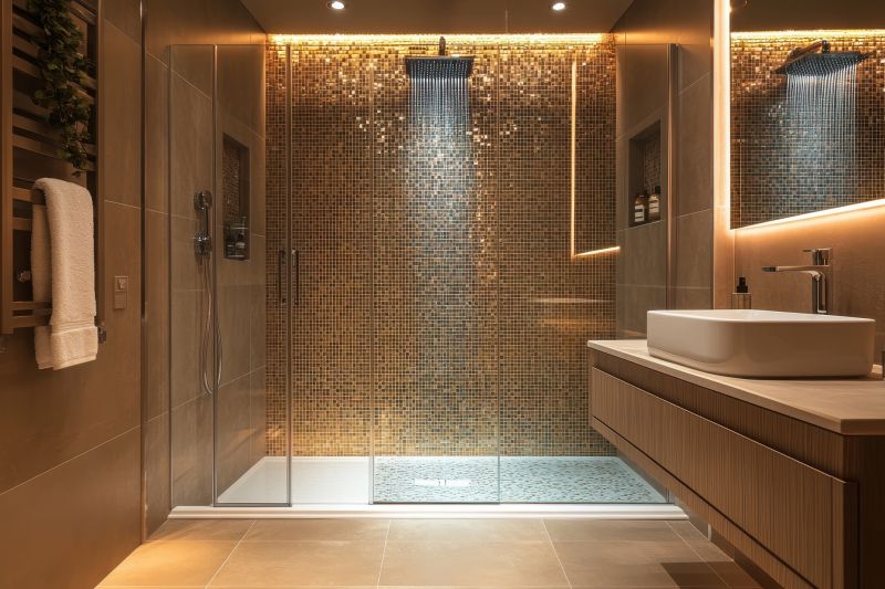 Elegant Bathroom with Accent Lighting